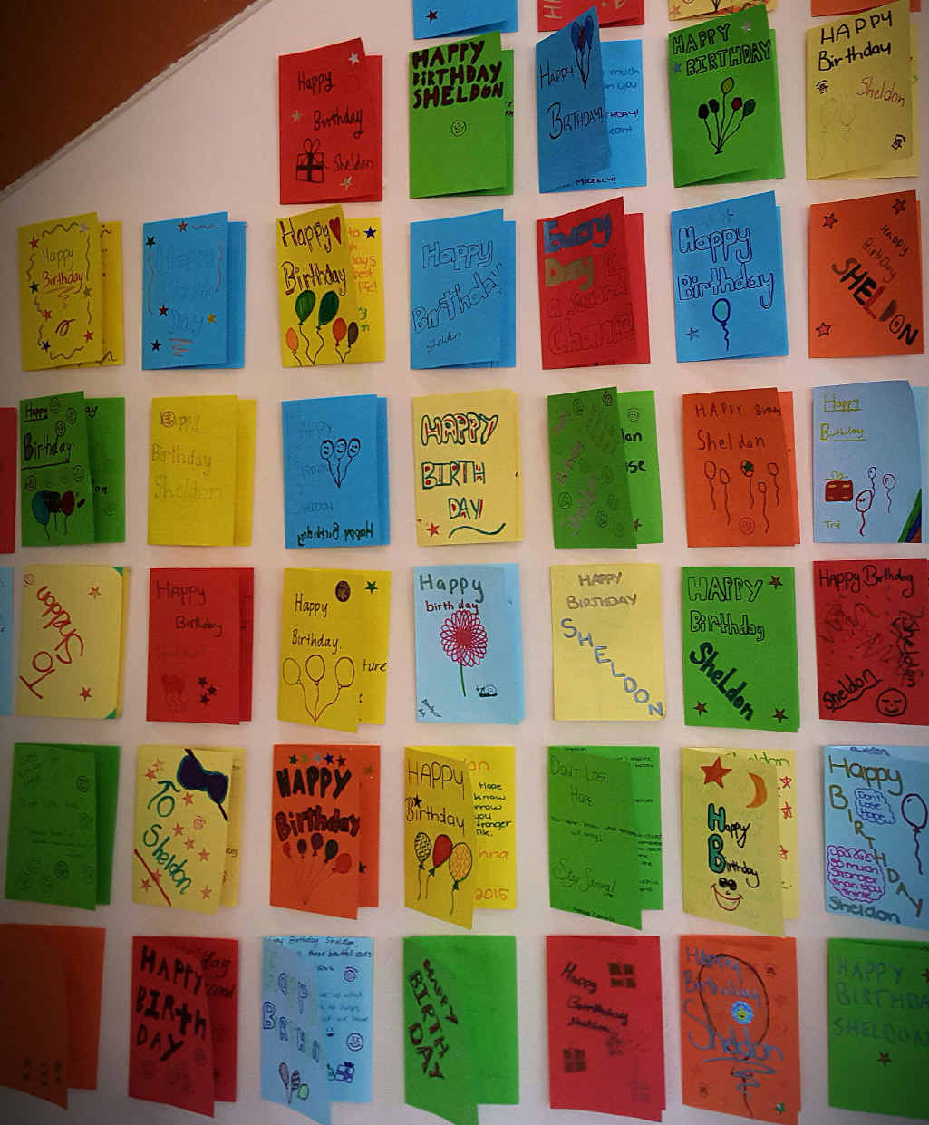 Just some of the cards on display at yesterday’s party. Just some of the cards on display at yesterday’s party.